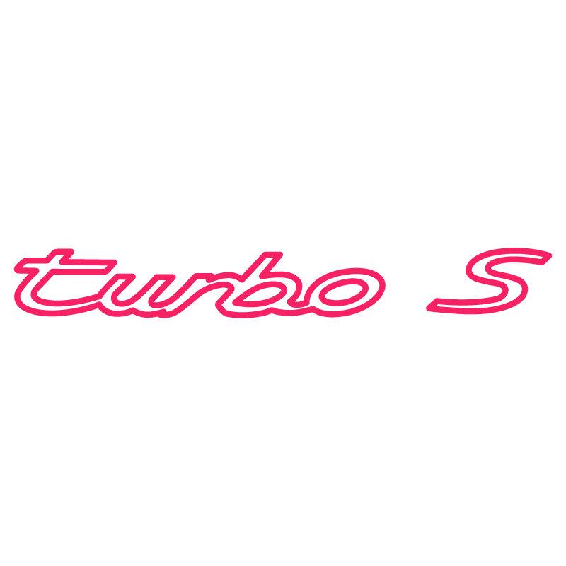 Sticker Porsche 911 Turbo S 1977 Logo en fuchsia
