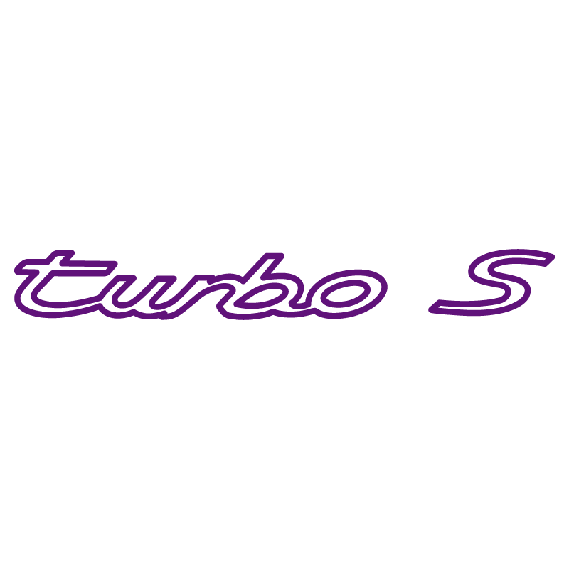Sticker Porsche 911 Turbo S 1977 Logo en prune