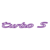Sticker Porsche 911 Turbo S 1977 Logo en prune