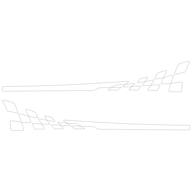 kit bandes bas de caisse porsche 911 gt3 rs type 997 blanc