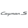 Sticker Porsche Cayman S Logo en gris foncé