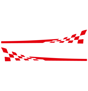 kit bandes bas de caisse porsche 911 gt3 rs type 997 rouge