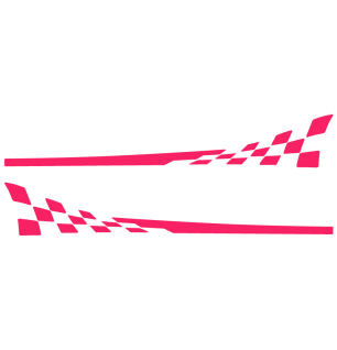 kit bandes bas de caisse porsche 911 gt3 rs type 997 fuchsia