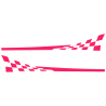 kit bandes bas de caisse porsche 911 gt3 rs type 997 fuchsia