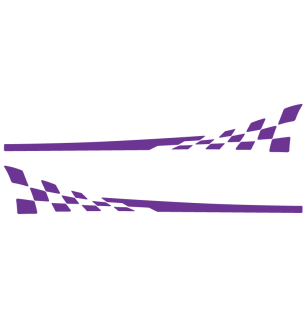 kit bandes bas de caisse porsche 911 gt3 rs type 997 violet