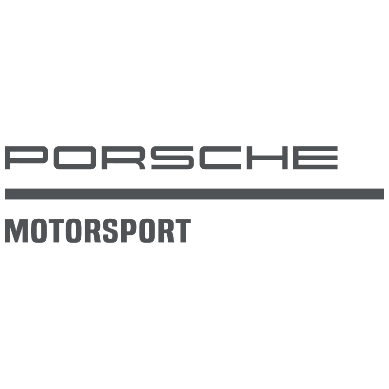 Sticker Porsche Motorsport en gris foncé