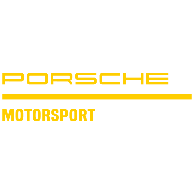Sticker Porsche Motorsport en jaune