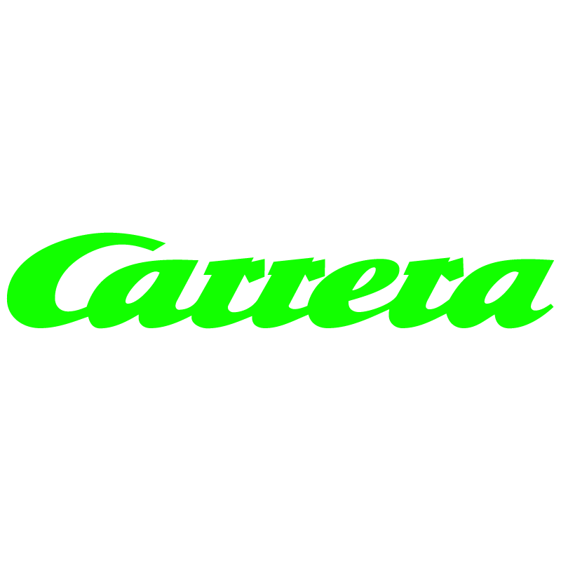 Sticker Porsche Carrera Vintage Logo en vert fluo