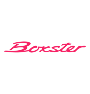 Sticker Porsche 718 Boxster Logo en fuchsia