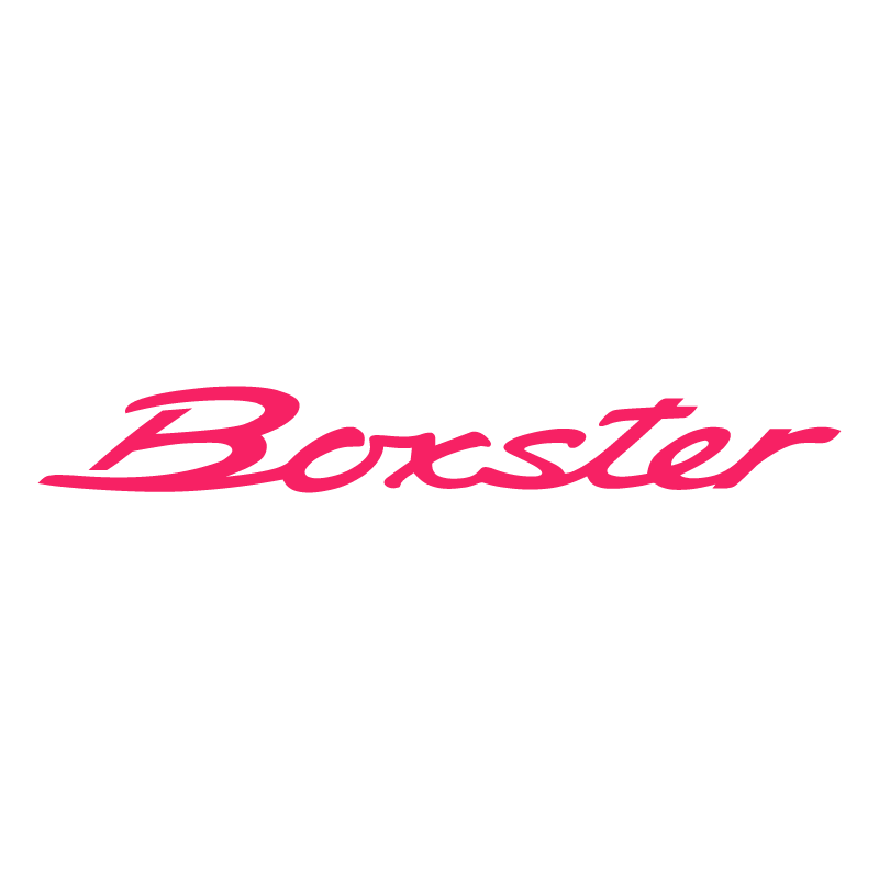 Sticker Porsche 718 Boxster Logo en fuchsia