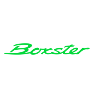 Sticker Porsche 718 Boxster Logo en vert lime