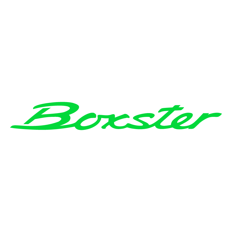 Sticker Porsche 718 Boxster Logo en vert lime