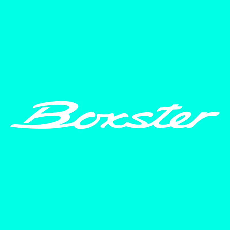Sticker Porsche 718 Boxster Logo en pochoir pour peinture