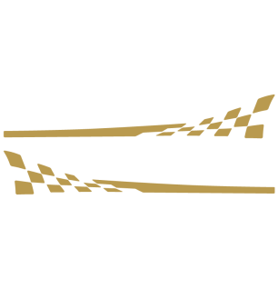 kit bandes bas de caisse porsche 911 gt3 rs type 997 or mat