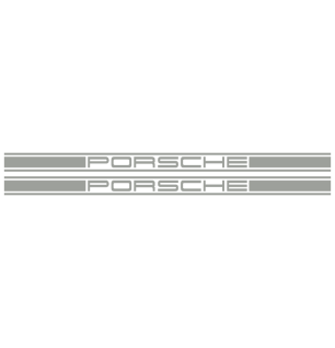 Kit Stickers Bandes Latérales Porsche Logo