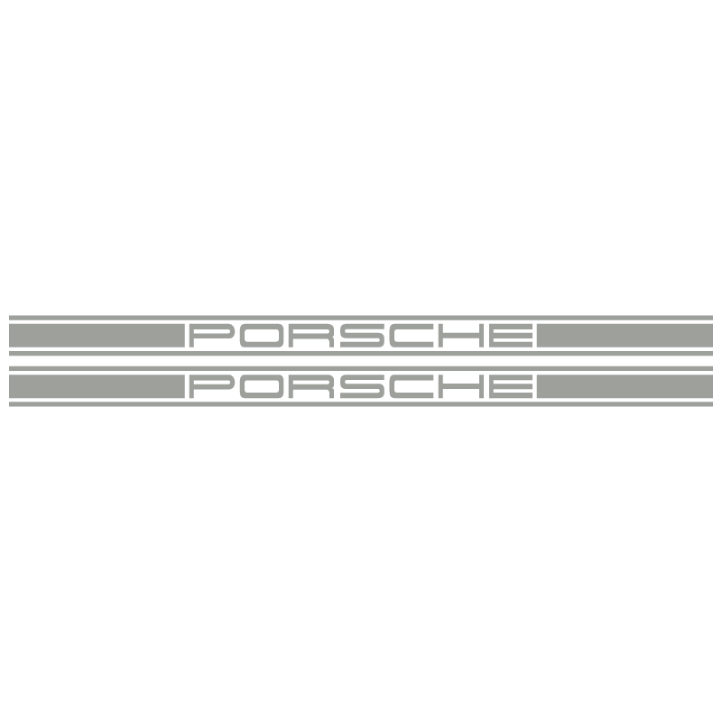 Kit Stickers Bandes Latérales Porsche Logo