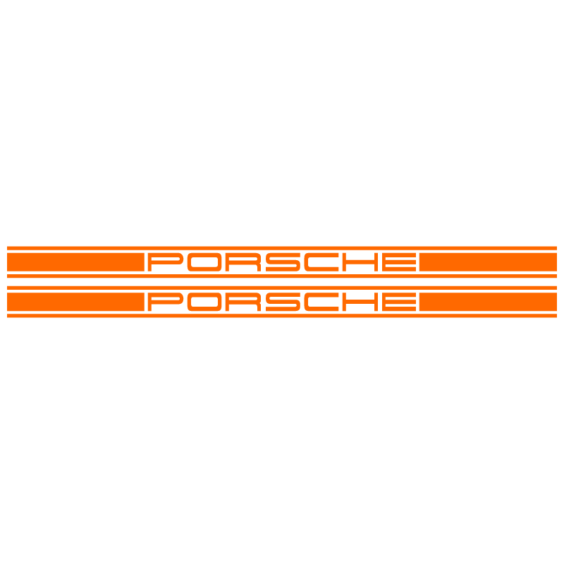 Kit Stickers Bandes Latérales Porsche Logo
