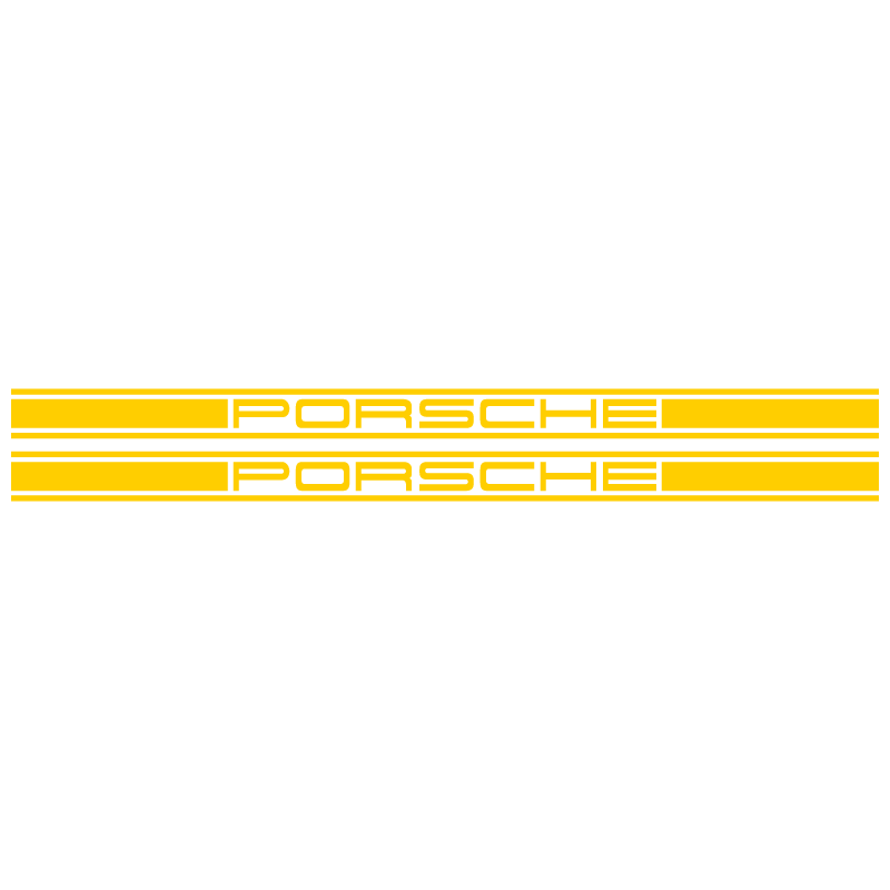 Kit Stickers Bandes Latérales Porsche Logo
