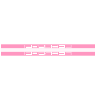 Kit Stickers Bandes Latérales Porsche Logo