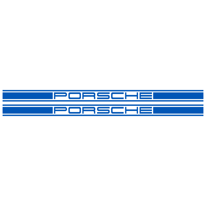 Kit Stickers Bandes Latérales Porsche Logo