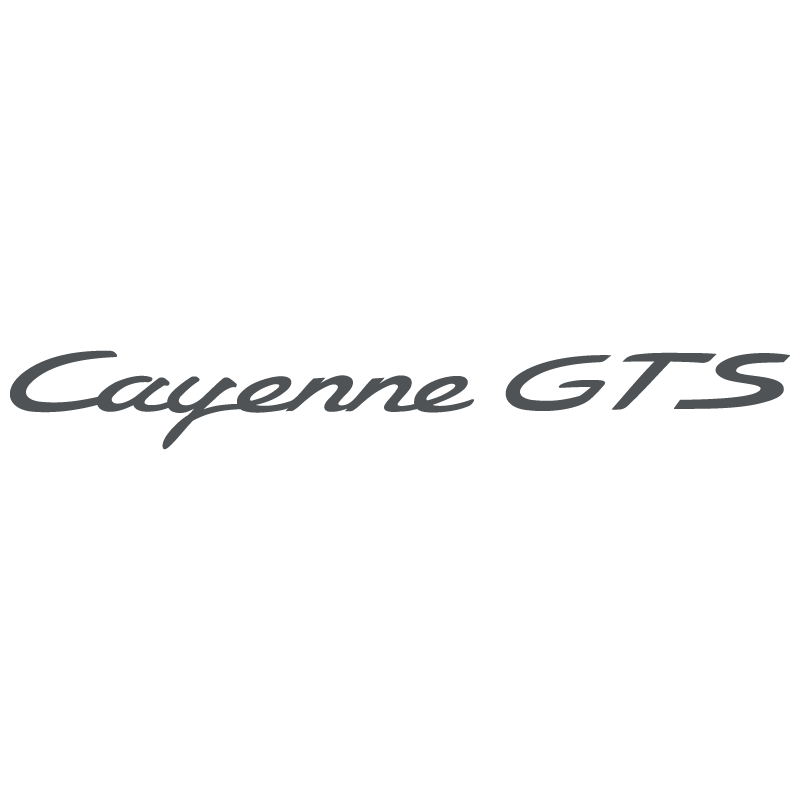 Sticker Porsche Cayenne GTS en gris foncé
