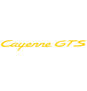 Sticker Porsche Cayenne GTS en jaune
