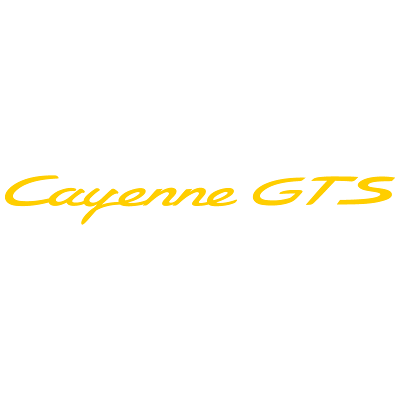 Sticker Porsche Cayenne GTS en jaune