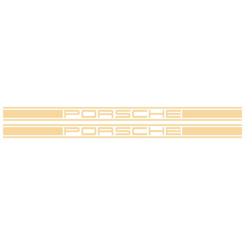 Kit Stickers Bandes Latérales Porsche Logo
