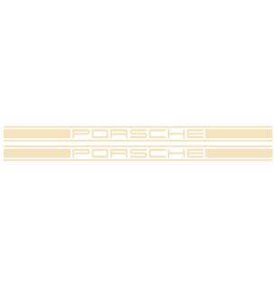 Kit Stickers Bandes Latérales Porsche Logo