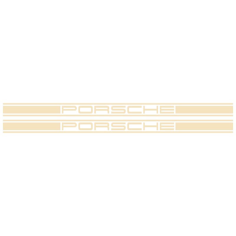 Kit Stickers Bandes Latérales Porsche Logo