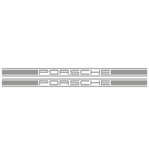 Kit Stickers Bandes Latérales Porsche Logo