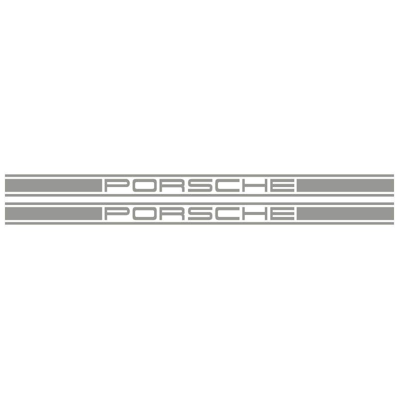 Kit Stickers Bandes Latérales Porsche Logo