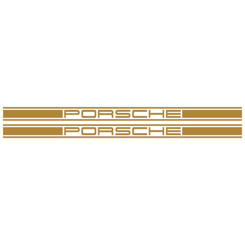 Kit Stickers Bandes Latérales Porsche Logo
