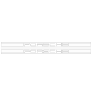 Kit Stickers Bandes Latérales Porsche Logo