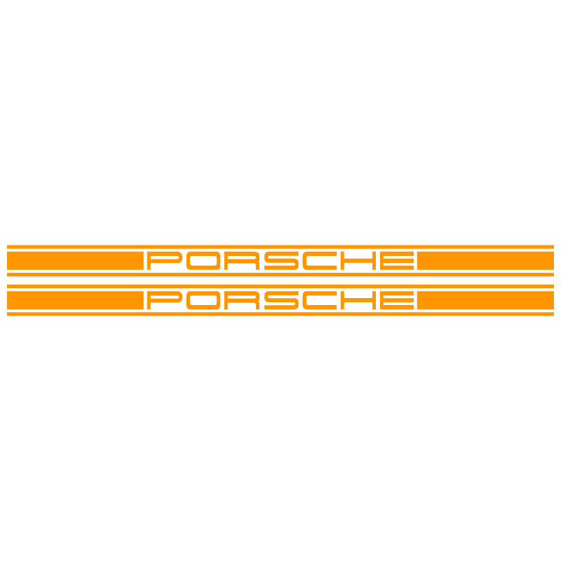 Kit Stickers Bandes Latérales Porsche Logo