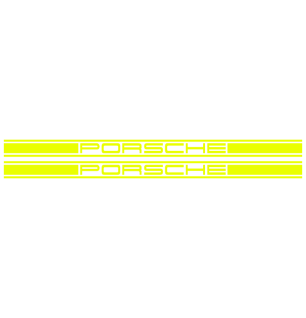 Kit Stickers Bandes Latérales Porsche Logo