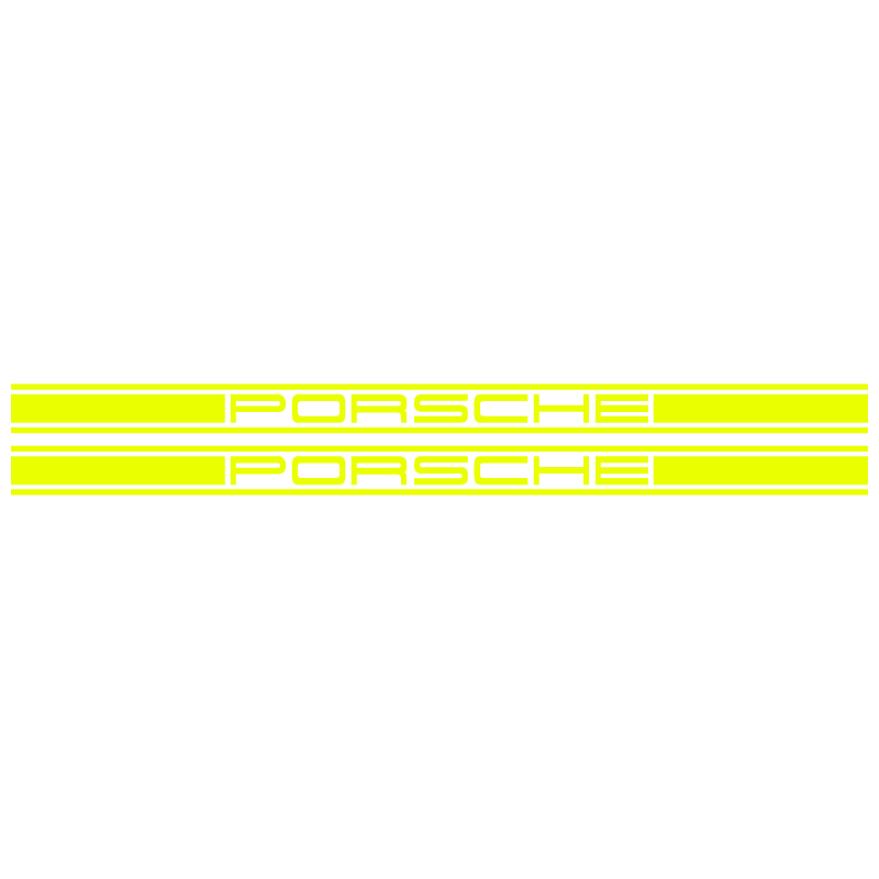 Kit Stickers Bandes Latérales Porsche Logo