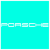 Sticker Porsche Lettrage Logo en pochoir pour peinture