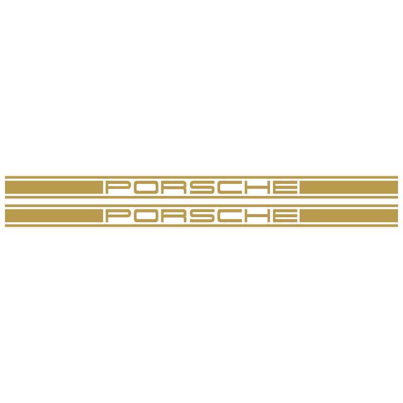 Kit Stickers Bandes Latérales Porsche Logo
