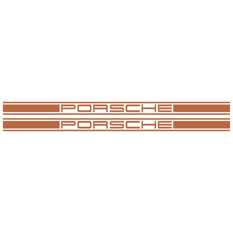 Kit Stickers Bandes Latérales Porsche Logo