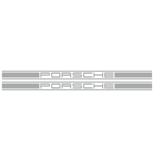 Kit Stickers Bandes Latérales Porsche Logo