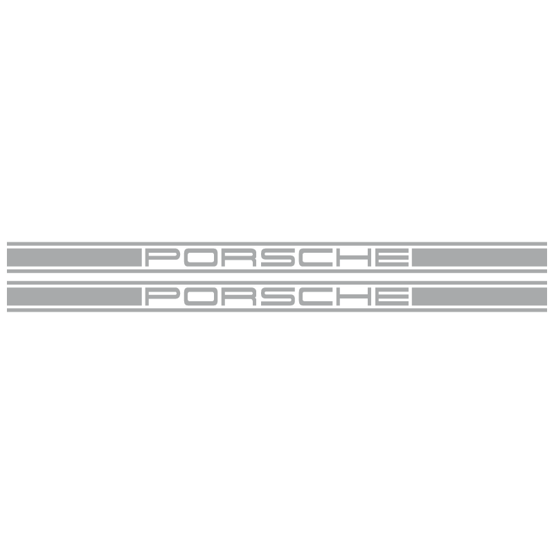 Kit Stickers Bandes Latérales Porsche Logo