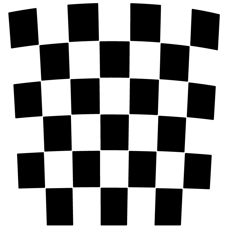 Sticker Damiers Toit pour Porsche 911 - 992 en noir