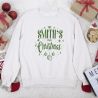 Christmas Sweatshirt with Family Name to Personalize