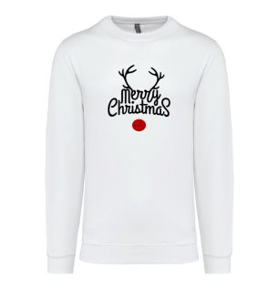 Pull de Noël Cerf Merry Christmas