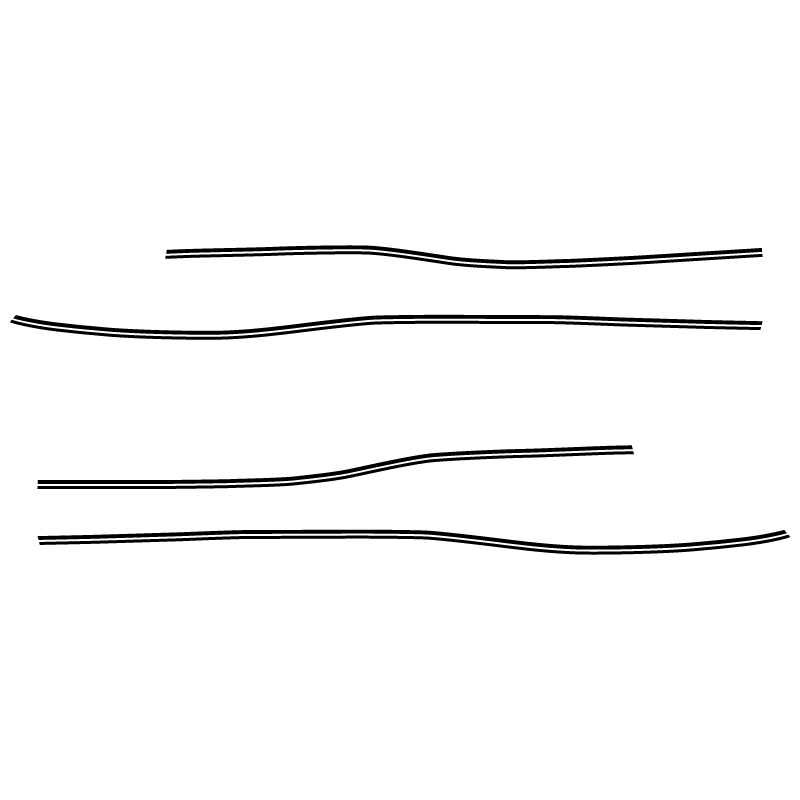 Kit Stickers Liserés Déco Renault Twingo III en noir