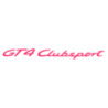 Sticker Porsche GT4 Clubsport en fuchsia