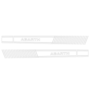 Kit Stickers Bandes Latérales Fiat Abarth Punto Evo