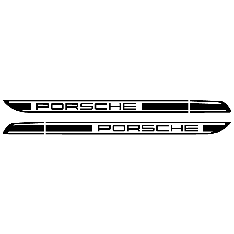Kit Stickers Bandes Porsche Cayman / Boxster 987 en noir