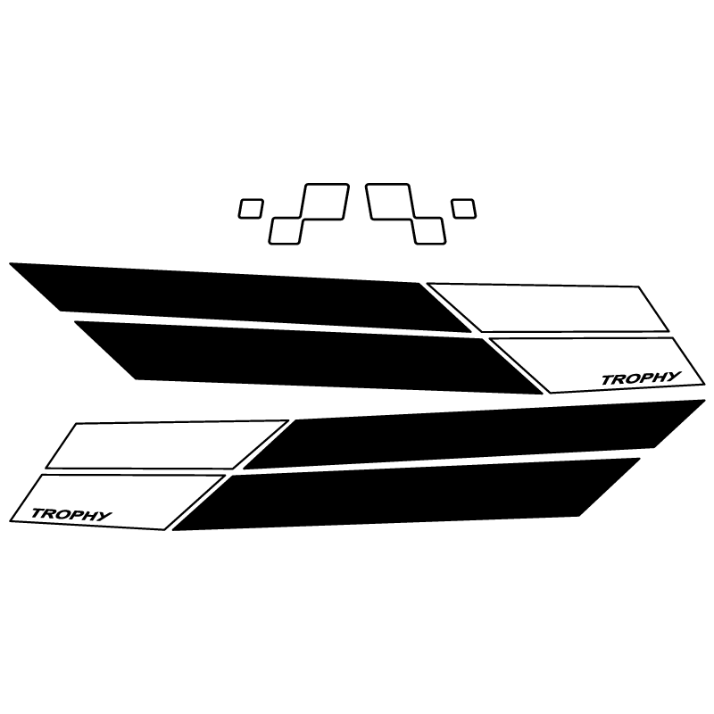 Kit Stickers Renault Sport pour Mégane 3 RS Trophy 275 en noir